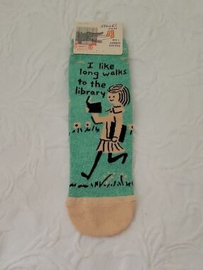 Blue Q Mint Green Ankle Socks with Cream Accent